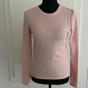 Pink Ribbed Long Sleeve • S• Forever 21